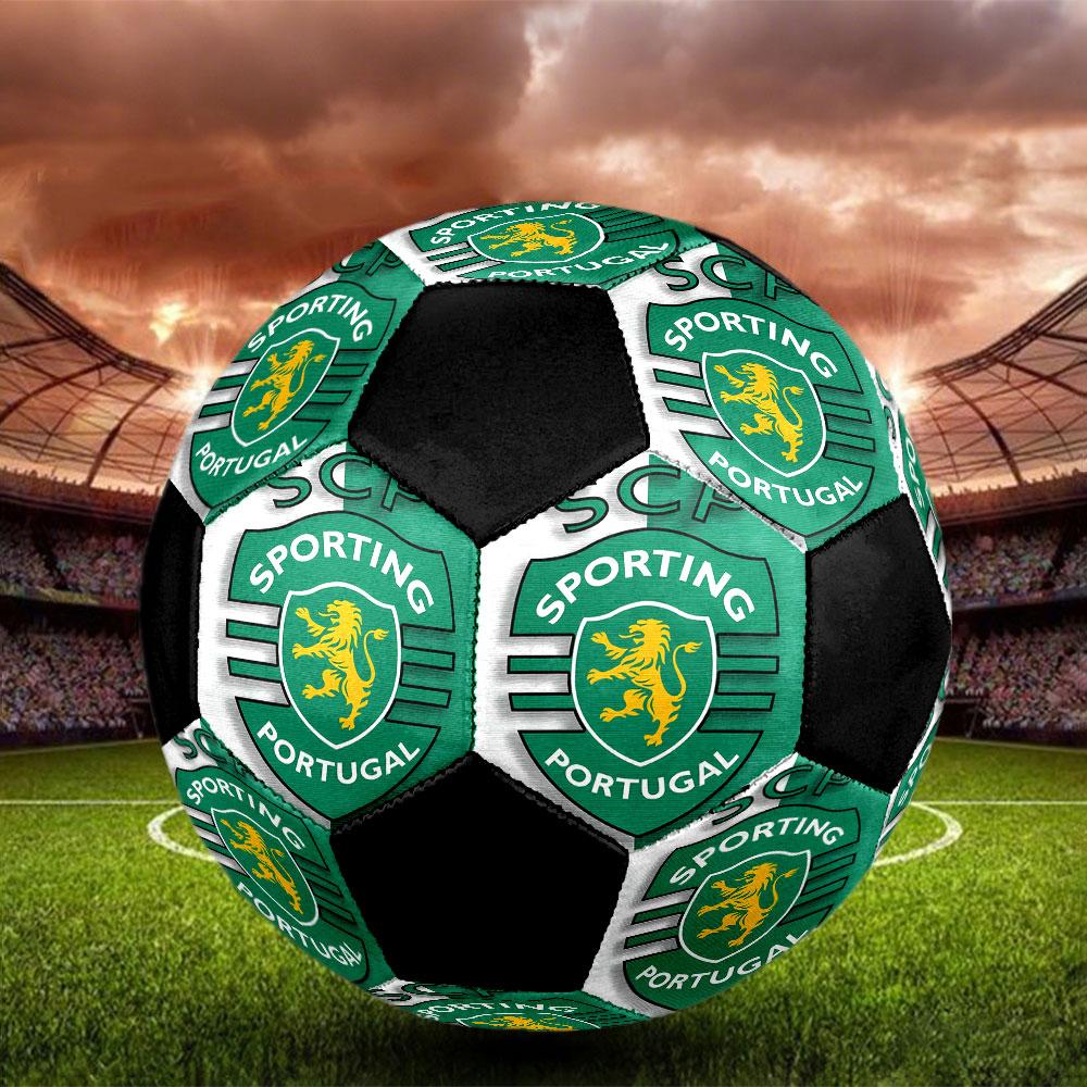 1pc Sporting CP Soccer Ball Size 5 Indoor Soccer Ball Fashion Colorful Backyard Game - Great For Sports Fans Gift HE110