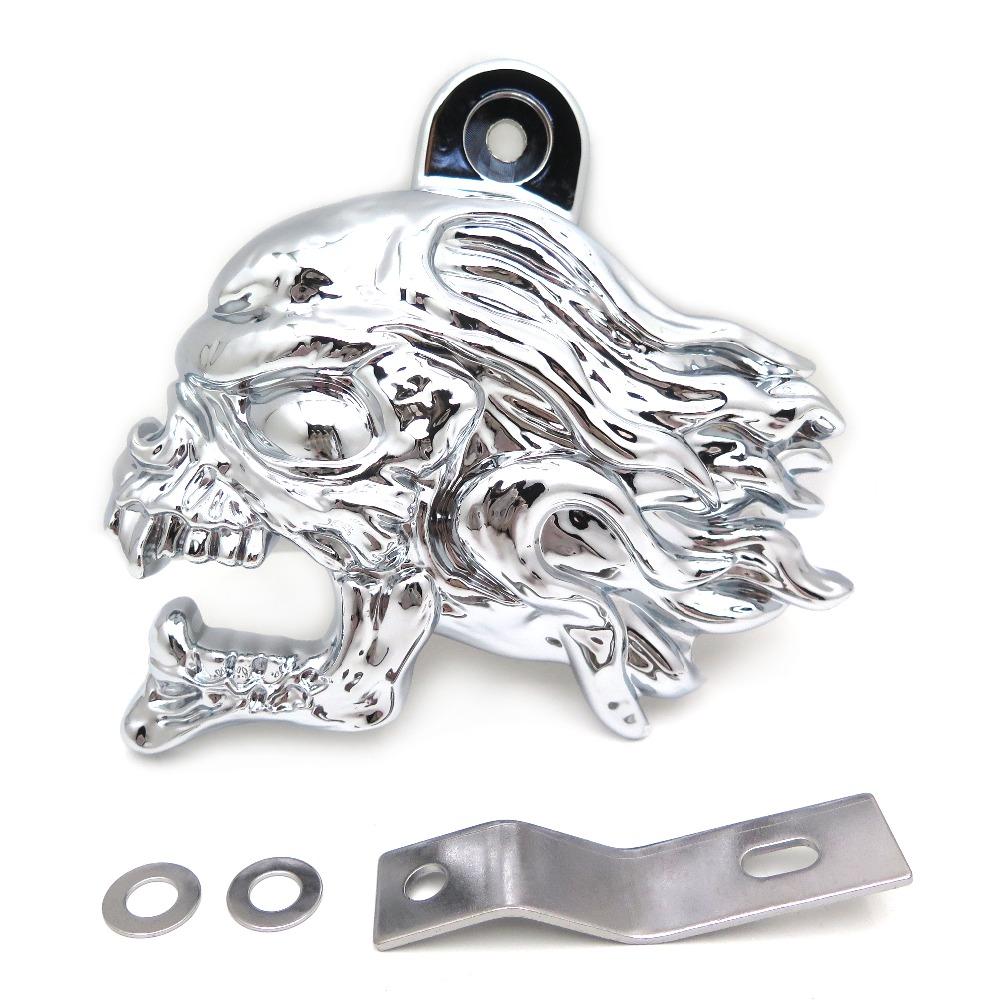 Motorcycle Horn Cover for 1992 and Up Harley-Davidson with Side Mount All V-rod's Chrome