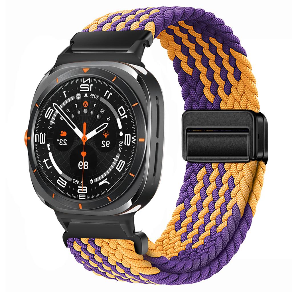 Для Samsung Galaxy Watch 7 Ultra Ремешок 47 мм Аксессуары Магнитный Плетеный нейлоновый спортивный Браслет Correa Galaxy Watch 7 Ultra Ремешок