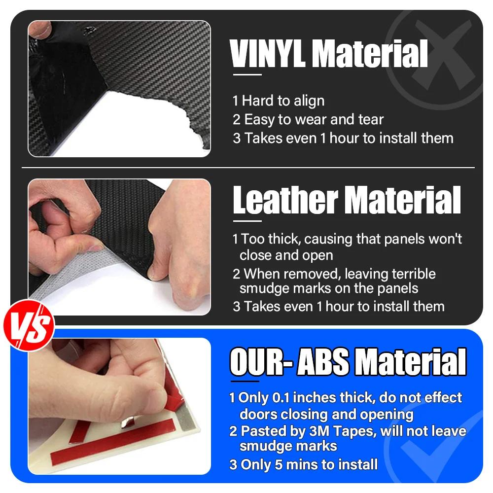 Декоративная панель центральной консоли автомобиля с текстурой углеродного волокна, износостойкая наклейка для Tesla Model 3 и Model Y 2017-2020 годов