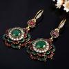 Drop Earrings Ethnic Long Clip Crystal Vintage Party Cuff Wedding Bohemian Earrings For Women