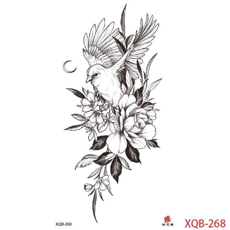 НОВЫЙ 1 ШТ. Водонепроницаемые Татуировки Временные Татуировки Наклейки Цветы Розы Татуировки Тела для Женщин Искусство Руки Татуировки Волк Тигр Лев Живопись Татуировки