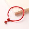 Браслет Lucky Red Rope для женщин, ручная работа, плетеная нить, керамические бусины, подвеска, браслет, подвеска, ювелирные изделия
