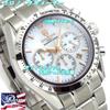 Ограниченная серия часов хронограф тахиметр сапфировое стекло натуральный белый корпус циферблат инструмент для регулировки ремня подарок для мужчин
