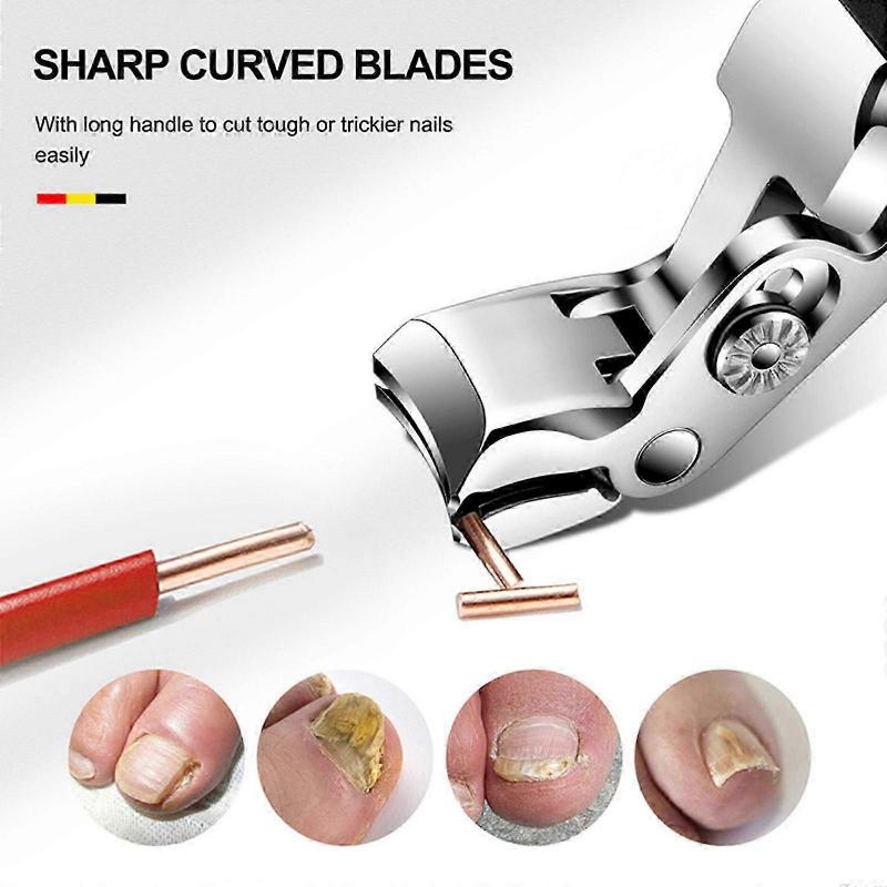 Кусачки для ногтей для пожилых людей, Кусачки для ногтей Clipmaster Pro, Эргономичные кусачки для ногтей с угловой головкой для пожилых, Быстрые