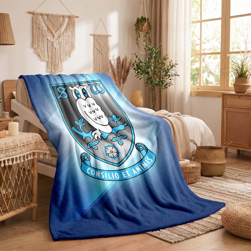 Флисовое одеяло в тематике Sheffield Wednesday Уютное мягкое плюшевое одеяло для спальни, дивана, путешествий