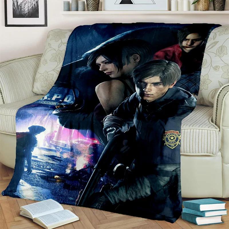 3D R-Resident Evil Gamer Games Одеяло, мягкое одеяло для дома, спальни, кровати, дивана, пикника, путешествия, офиса, отдыха, одеяло, детское одеяло