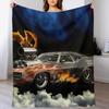 Плед MUSCLE CAR Мягкий и удобный плед для дома на весь год