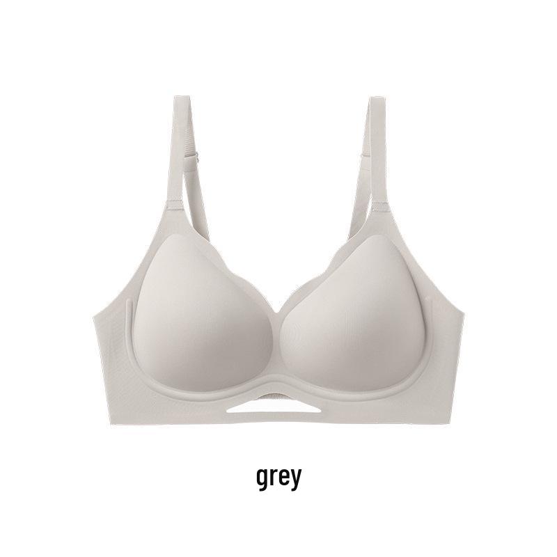 2025 Новый стиль красный беспроводной бюстгальтер: Бесшовное нижнее белье для большой груди, Подчеркивает форму, Поднимает, Контролирует боковые выступы, Эффект против провисания