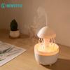 New Rotating Jellyfish Humidifier 300ML Water Tank Mute Home Essential Oil Aroma Diffuser Colorful Gradient Ambient Night Lights