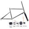 SILVEROCK STEAM Bicycle Chrome Frame Carbon Fork  20in 451 406 for Adults Disc Caliper U Brake Urban Motorbike Frame 1 1/8