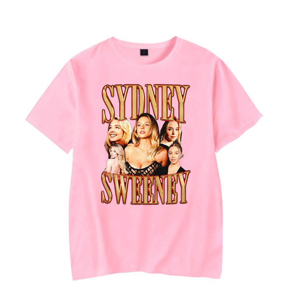 Sydney Sweeney Vintage 90s TShirt Women Short Sleeve T Shirt Unisex Sport Pullover Harajuku Outwear Tops