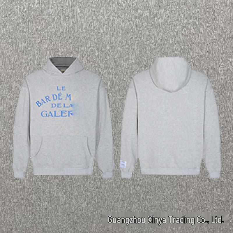 GALLERY DEPT Ink Splatter Graffiti Unisex Cotton Hoodie Set - Autumn Loose Fit