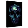 Canvas Print Blue Skull and Flame