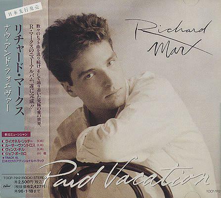 CD RICHARD MARX - Paid Vacation TOCP7912 Capitol Records 1994 Japan Rock Used
