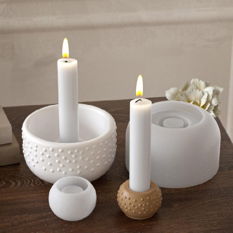 Геометрический точечный силиконовый подсвечник-форма для ручной работы, смоляные подставки для свечей, блюда для украшений и декор для вечеринок