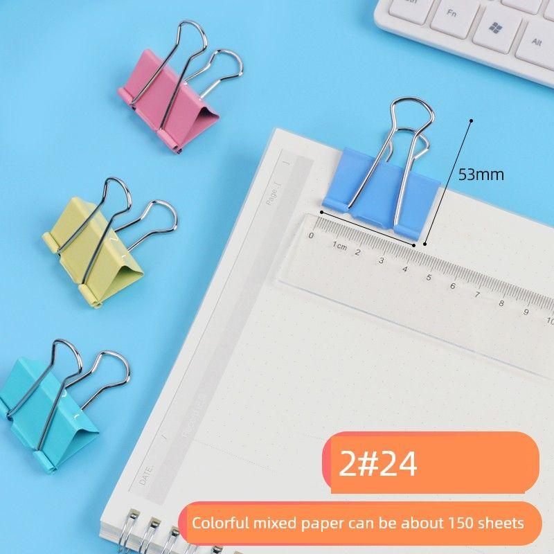 Series Medium Financial Files Strong Colorful Long Tail Clip