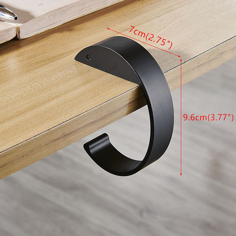 Регулируемый крючок для края стола без перфорации, крючок для подвешивания сумки на край рабочего стола, крючок для подвешивания рюкзака для школьников
