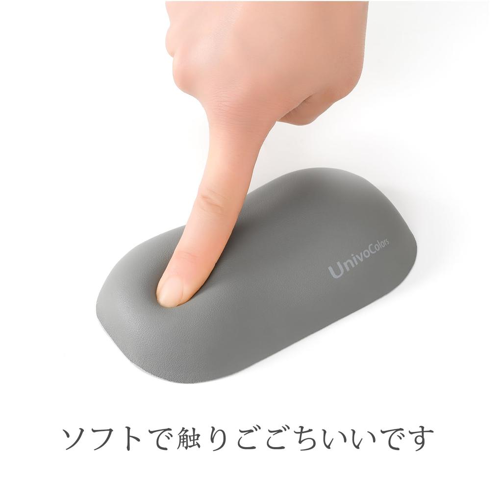 UnivoColors Ergonomic Memory Foam Mouse Wrist Rest, Premium PU Material with Memory Foam Cushion, Ideal for PC Gaming and Office Work, Reduces