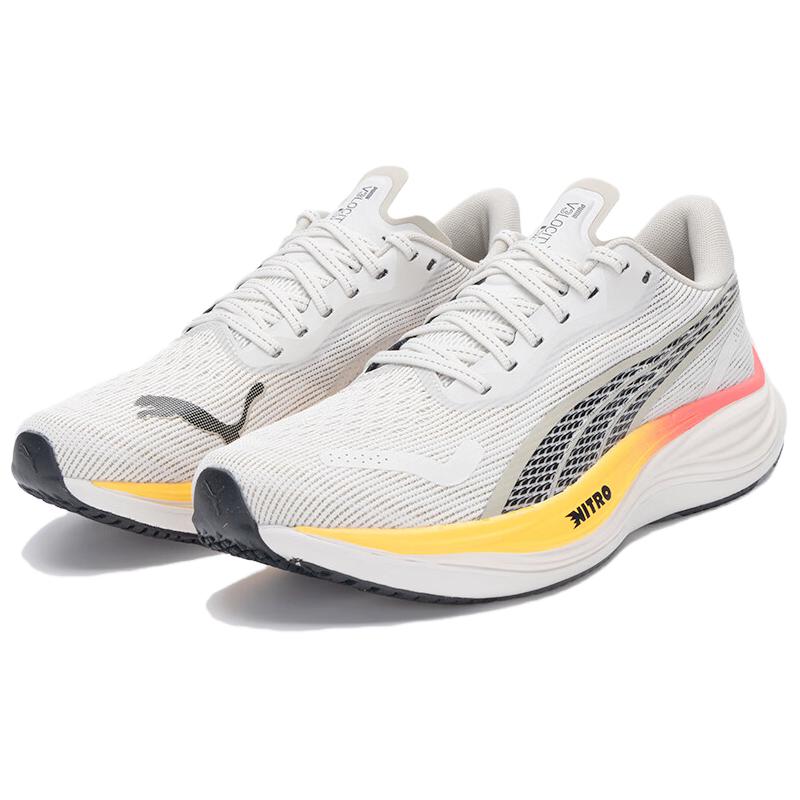 Puma Velocity Nitro 3 Vapor Grey Sun Stream Women Sneakers Sunset-Glow 377749-08