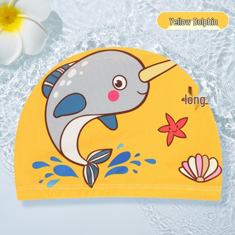 Children's Cartoon Ear-Protective Swim Cap - Cute, Comfy, and Secure for Boys and Girls