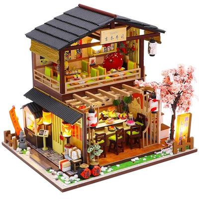 Hitec Multiplex Weekender Ресторан Суши DIY Миниатюрный Дом Модель Сборный Комплект