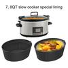 Slow Cooker Mat Wear-resistant Anti-fall Integrated Reused Easy To Clean Dividing Silicone 7QT 8QT Slow Cooker Compartment Pan Kitchen Accessories