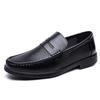 Модный Бренд Удобные Круглый Носок Business Casual Кожаные Туфли Лето Новые Мужские Верхний Слой Коровья Кожа Перфорированные Дышащие Мокасины