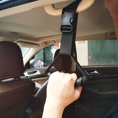 Эргономичная ручка-помощник для автомобильной двери для пожилых и инвалидов - Регулируемый нейлоновый ремешок для руки с надежной пряжкой, Салонный аксессуар для безопасности