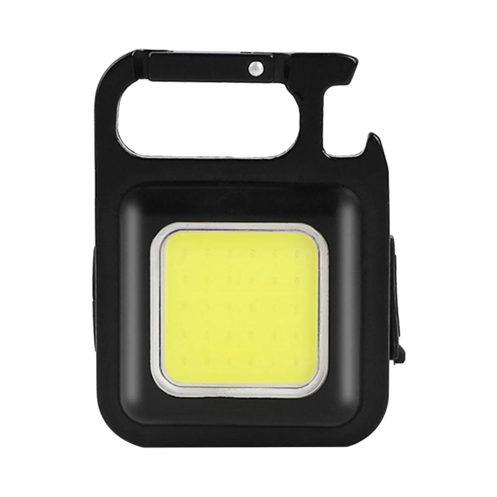 Карманный рабочий фонарь XPE COB LED Мини-брелок 500/1000 лм Type-C USB Перезаряжаемый Аварийный фонарик для активного отдыха и кемпинга