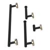 4Pcs Towel Bar Set Stainless Steel Toilet Paper Holder Towel Hooks Rack Bathroom Accessories Black