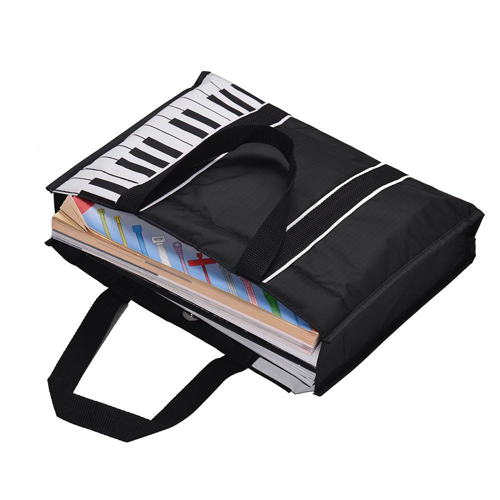 Водонепроницаемая сумка для покупок, музыкальная сумка через плечо, сумка для покупок с хлопковой подкладкой 5 мм