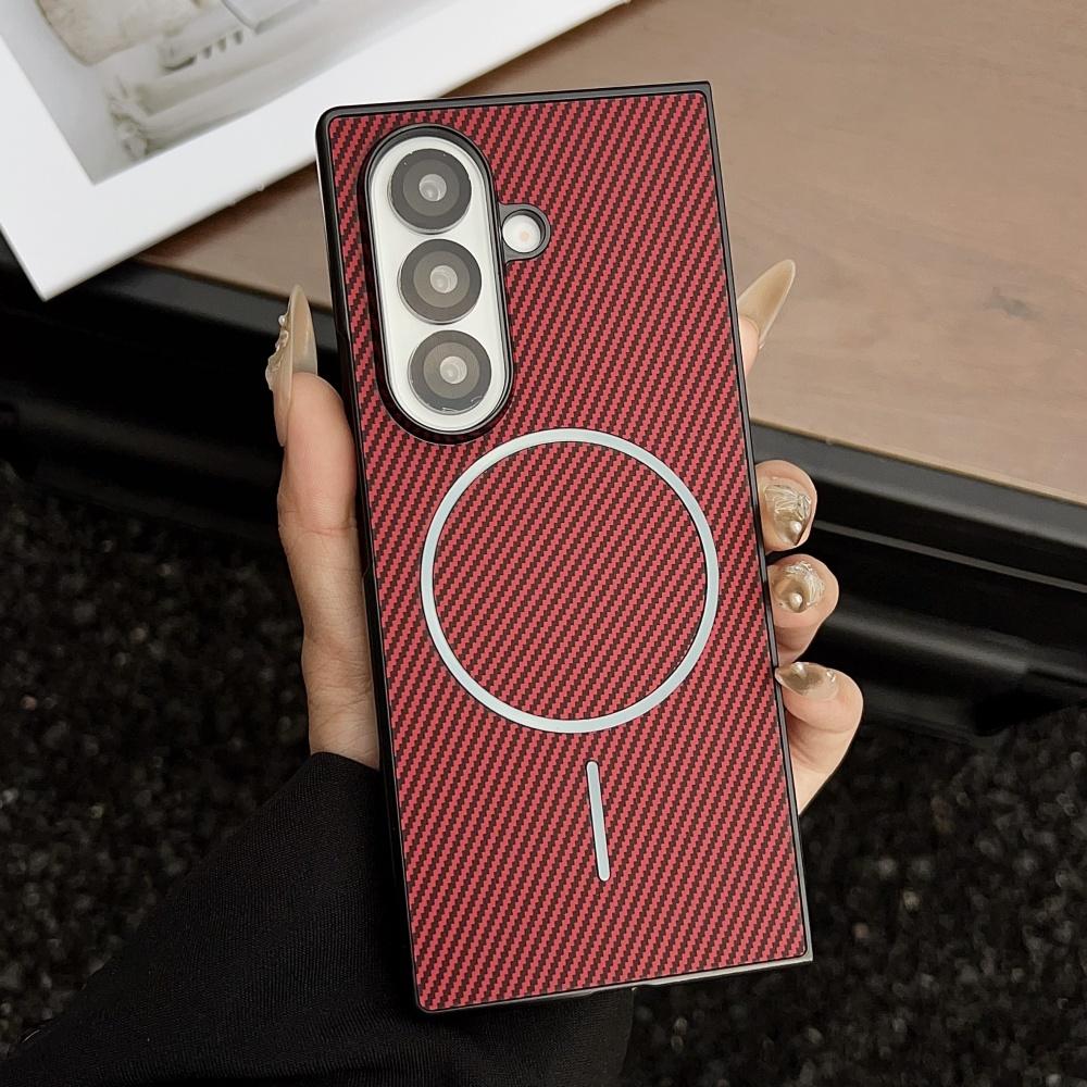 Ультратонкий магнитный чехол из углеродного волокна для Samsung ZFold 7 Fold6 Fold5 Fold4 Fold3 5G Противоударная защитная крышка для Fold 7