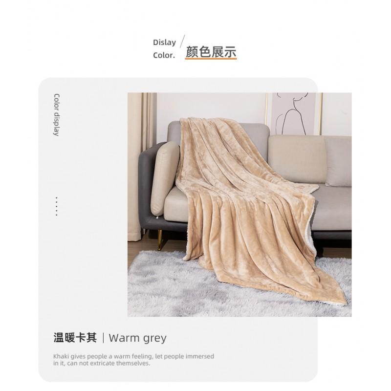 Ultra Soft Sherpa Fleece Blanket Double Layer Warm Cozy Throw Bed Sofa
