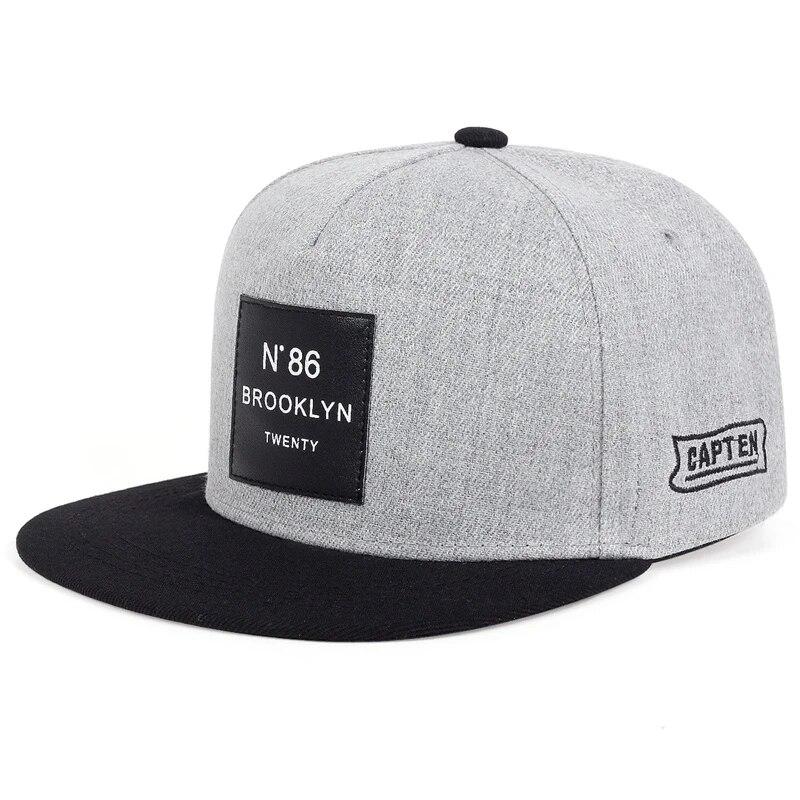 Женская бейсбольная хлопковая регулируемая шляпа Snapback с кожаной этикеткой N86, кепки в стиле хип-хоп, шляпа от солнца, унисекс, шляпы дальнобойщика