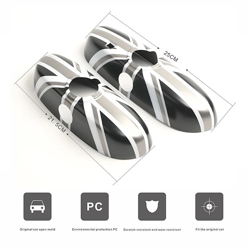 The Black For MINI Cooper F54 F56 F55 F57 F60 Car Rear View Mirror Cover Housing Hatchback PC plastic Fashion Auto Styling