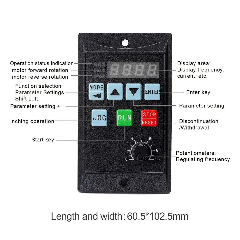 VFC-M0701S Single Phase Input, Three Phase Output 220V 1500W VFD Frequency Converter
