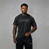 Мужская модная повседневная спортивная футболка Gymshark с стиркой и принтом из хлопка