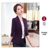 Женский блейзер с рукавом средней длины в корейском стиле - Весенне-летняя профессиональная куртка для делового костюма