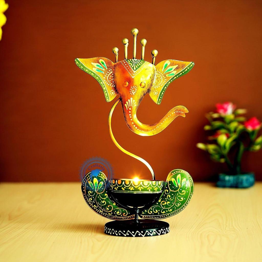 Tealight Candle Holder/Handicraft Metal/Candle Holder Stand Showpiece/Statue Home Decor, Living Room, Puja Room, Drawing Room