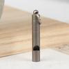 Pure Titanium Emergency Survival Whistle With Lanyard Portable Loud Outdoor Whistle For Camping Hiking Adventure Rescue Tool