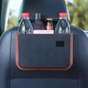 Foldable Car Storage Organizer Waterproof Seat Back Hanging Trash With Small Table Convenient Auto Storage Bag