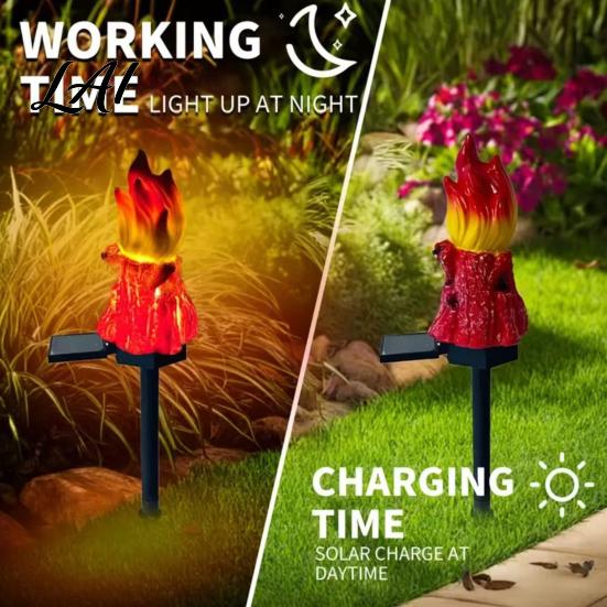 Landscape Lighting for Garden Solar Flame Light Waterproof LED Torch Light with Stake Eco Friendly Powered Lamps Outdoor Bonfire Walkway Courtyard