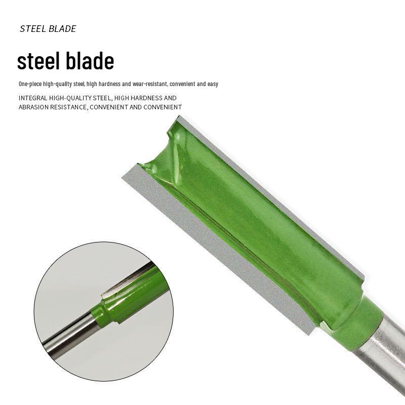 Фреза из вольфрамовой стали однолезвийная пазовая для деревообработки, острая и прочная с цилиндрическим хвостовиком