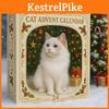 Адвент-календарь для любителей кошек, рождественский календарь-игрушка, из фетра, для энтузиастов кошек