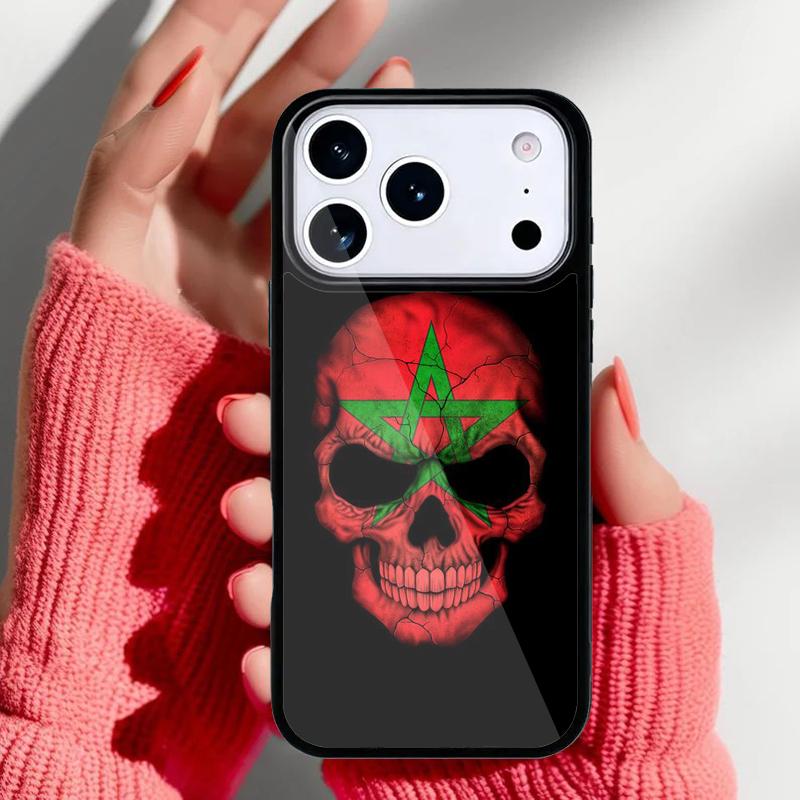 Мягкий чехол для телефона с гербом и флагом Марокко для iPhone 17 Air 16e 15 14 13 Pro Max Задняя крышка для 12 11 Pro Coque