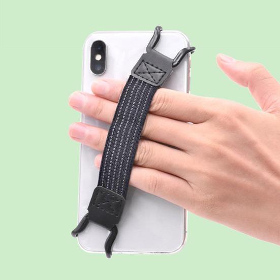 Phone Strap Buckle Operation One-Handed High Anti-Fall Secure Fixing Holder Elastic Phone Strap Back