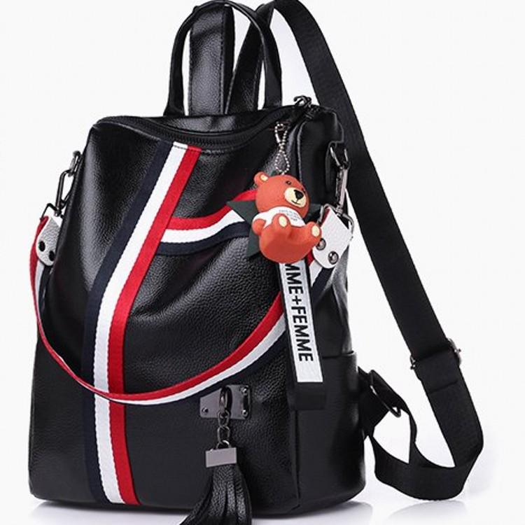 Кулон-лента Медведь Двусторонний плечевой рюкзак для женщин