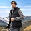 Мужской короткий пуховый жилет с капюшоном XueZhongFei X421318605F
