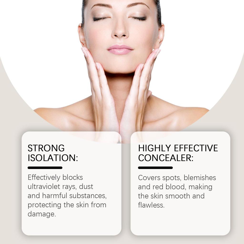 Трехцветный радужный защитный барьерный крем-консилер, барьерный крем, осветляющий, увлажняющий, выравнивающий тон кожи, фиксирующий макияж, защитный крем